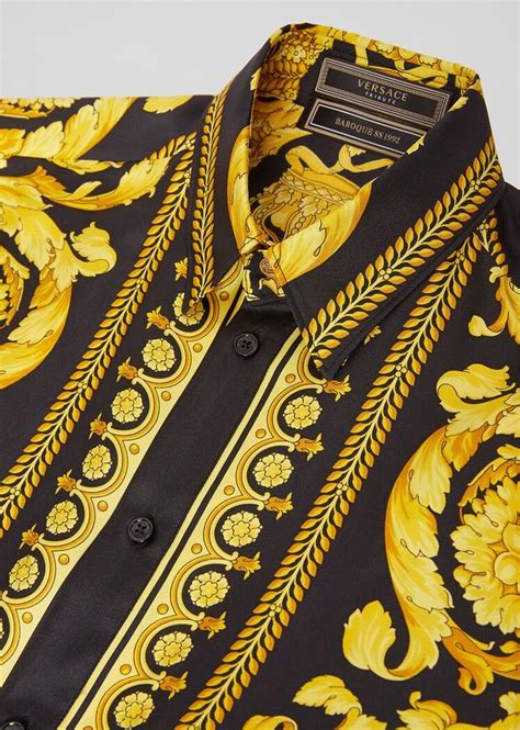 versace barocco ss'91 silk shirt